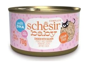 Schesir Cat konz. Kitten Wholefood kuře/losos 70g