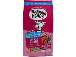 BARKING HEADS Little Paws Golden Years Chicken 6kg