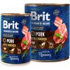 Brit Premium Dog by Nature  konzerva Pork & Trachea 800g