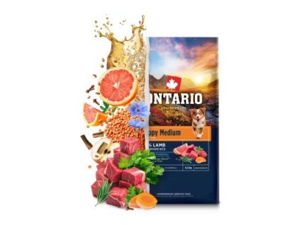 Ontario Puppy Medium Lamb & Brown Rice