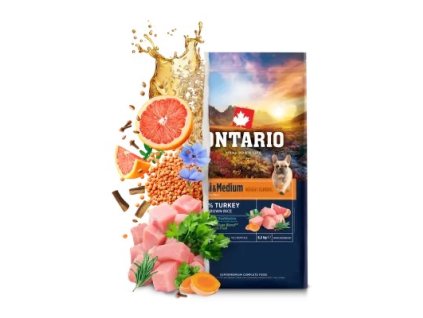 Ontario Mini & Medium Weight Control Turkey & Brown Rice