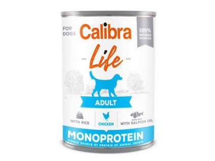 Calibra Dog Life  konz.Adult Chicken with rice 400g