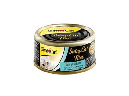 Gimcat ShinyCat konz. filet kuře s tuňákem 70g