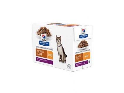 Hill's Fel. PD K/D Kidney Care Beef kapsa 12x85g