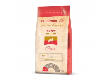 fitmin dog medium puppy 12 kg h L