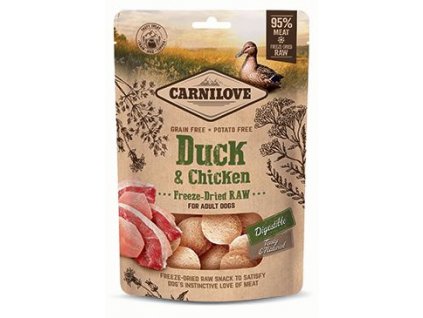 Carnilove Raw Freeze-Dried Snacks Duck&Chicken 60g