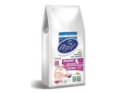 Agil Junior All Breed Low Grain Chicken&Lamb&Tuna 2kg