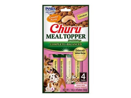 Churu Dog Meal Topper Chicken with Salmon Recipe 4x14g
