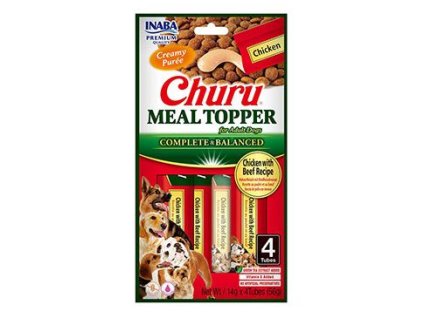 Churu Dog Meal Topper Chicken with Beef Recipe 4x14g