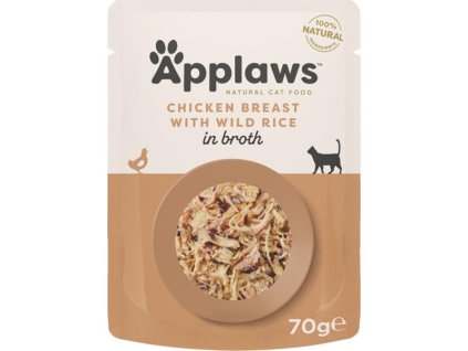 Applaws Cat kaps. kuřecí prsa a divoká rýže 70 g