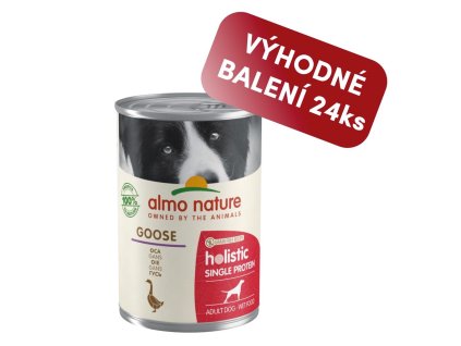 Almo Nature Holistic Monoprotein - Husa 400g 400g výhodné balení 24ks