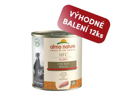 Almo Nature HFC Natural Dogs kuřecí pro štěňata 280g výhodné balení 12ks