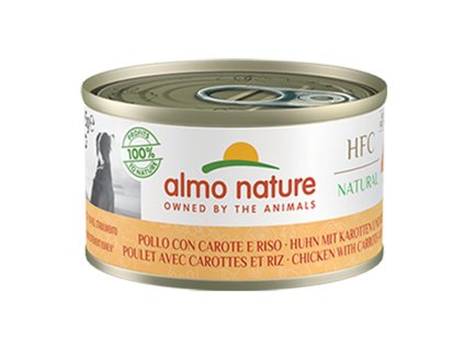 Almo Nature HFC Natural DOG - Kuřecí s mrkví a rýží 95g