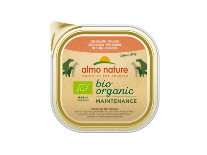Almo Nature Bio Organic - vanička pro psy s lososem 100g