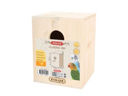 Budka hnízdící CLASSIC 200 pro ptáky, dřevěná Zolux