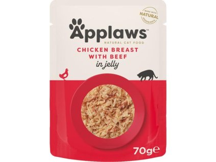 Applaws Cat kaps. kuřecí prsa a hovězí v aspiku 70 g