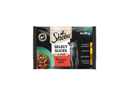 Sheba kapsa Select Slices šťavnatý výběr 4x85g