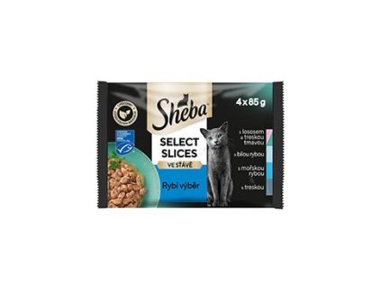Sheba kapsa Select Slices rybí výběr 4x85g