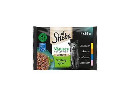 Sheba kapsa Nature's Collection mix výběr 4x85g