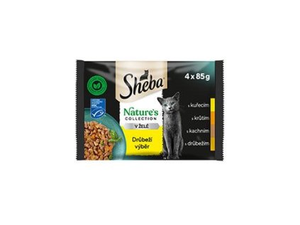 Sheba kapsa Nature's Collection drůbeží výběr 4x85g