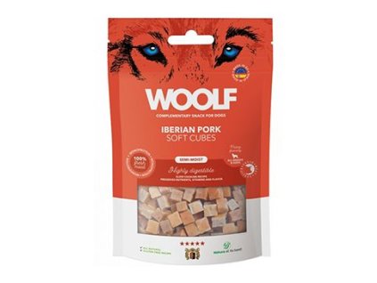 WOOLF pochoutka Soft Cubes Iberian Pork 100g