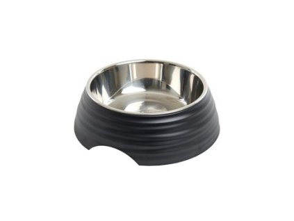 Miska melamin Frosted Ripple Bowl 700ml černá BUSTER