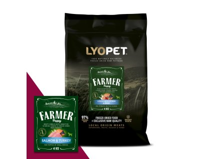 LYOPET Farmer Dog Puppy Mini Salmon 4 kg