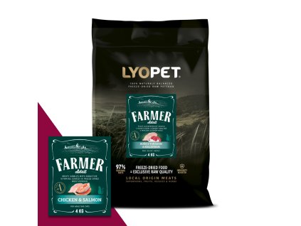 LYOPET Farmer Cat Adult Chicken & Salmon 1,5 kg