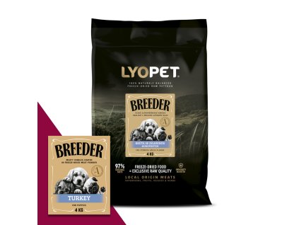 LYOPET Breeder Dog Puppy Turkey 1,5 kg