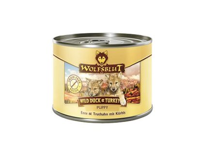 Wolfsblut Dog Puppy Wild Duck&Turkey konz. 200g