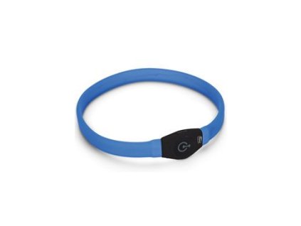 Obojek USB Visio Light LED nabíjecí 65cm modrý KAR