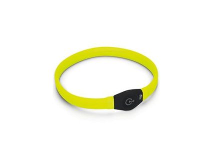 Obojek USB Visio Light LED nabíjecí 65cm žlutý KAR