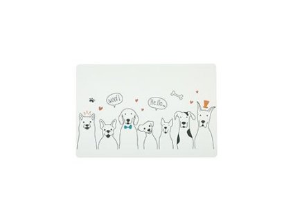 Podložka pro psy pod misku, pejsci M Zolux