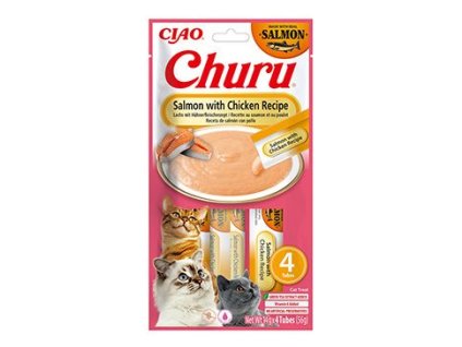 Churu Cat Salmon with Chicken Recipe 4x14g