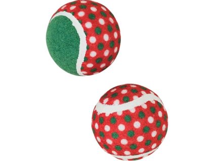 Hračka tenis vánoč. Míčky 6,3cm 2ks Nobby