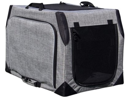 Nobby multifunkční nylonový box L kennelka EXTEND do 25 kg šedá