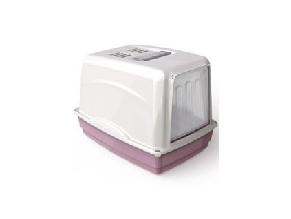 WC kočka Vicky kryté s filtrem, 54x39x39cm, růžová