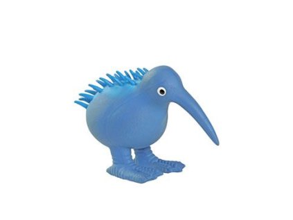 Hračka pes WHISTLE latex,pískací,modrá 11,5cm Kiwi