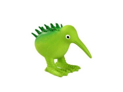 Hračka pes WHISTLE latex,pískací,zelená 8,5cm Kiwi