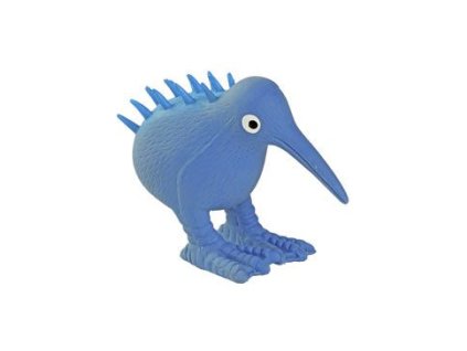 Hračka pes WHISTLE latex,pískací,modrá 8,5cm Kiwi