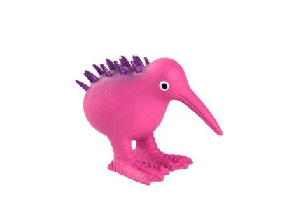Hračka pes WHISTLE latex,pískací,růžová 8,5cm Kiwi