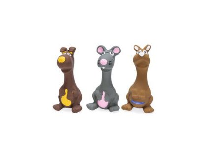 Hračka pes Skippy pískací 12cm latex různé druhy KAR