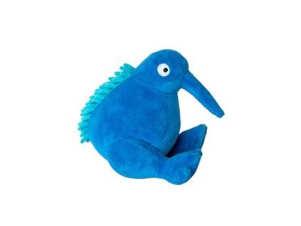Hračka pes PLUSH plyš,pískací,modrá 16cm Kiwi