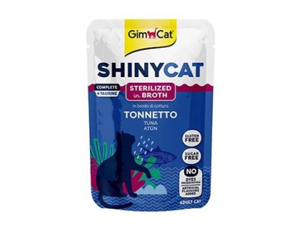 Gimcat ShinyCat kapsa tuňák ve vývaru Sterilized 70g