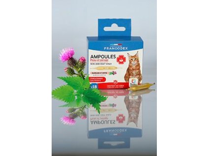Francodex Skin and Coat ampulky kočka,kotě 18x1ml