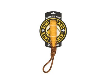 Hračka pes SEASHELL MINI, plov z TPR oranžová Kiwi