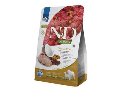 N&D Quinoa DOG Skin&Coat Quail Adult M/L 2,5kg
