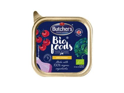 Butcher's Dog Bio Foods s kuřecím vanička 150g