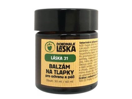 LÁSKA 31 Balzám na tlapky pro ochranu a péči 30ml