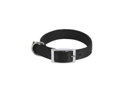 Obojek pes SOFT nylon 25mm/60cm černá Zolux
